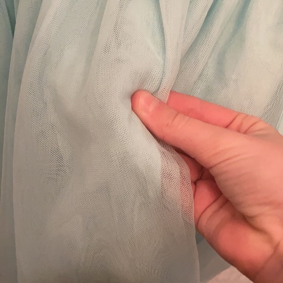 Cute casual light blue with flower dress - Picture 4 of 4